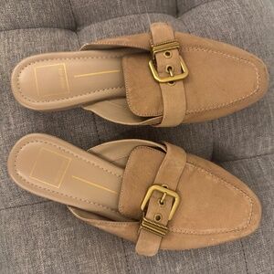 Dolce Vita Santel Taupe Leather Flats Size 7